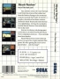 Sega  Master System  -  Miracle Warriors (Back)